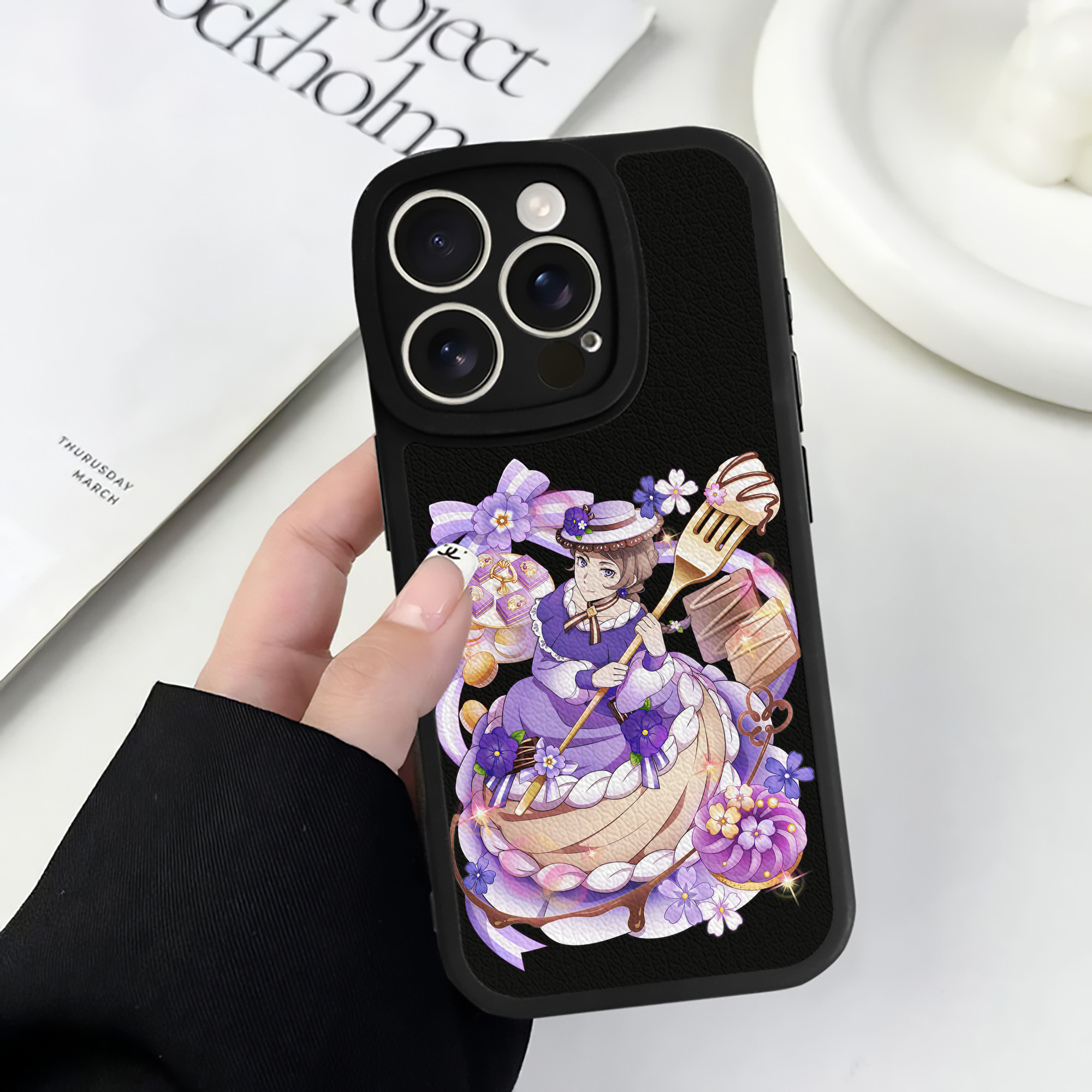 （画像用） 文豪ストレイドッグス Bungo Stray Dogs 【iPhone 16シリーズ対応】シリコンスマホケース（レザー調） 材質：シリコン